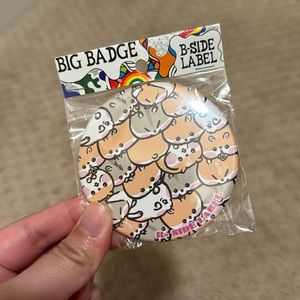 NWT big hamster badge pin